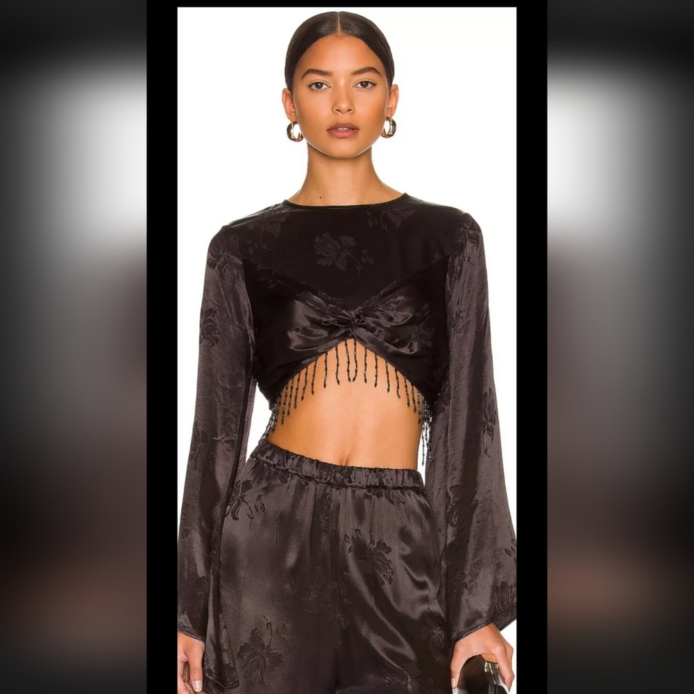 House of Harlow 1960 SEALED! NWT! Revolve Bonheur Top #HHS683-R21 in Blk. Sz Sm.